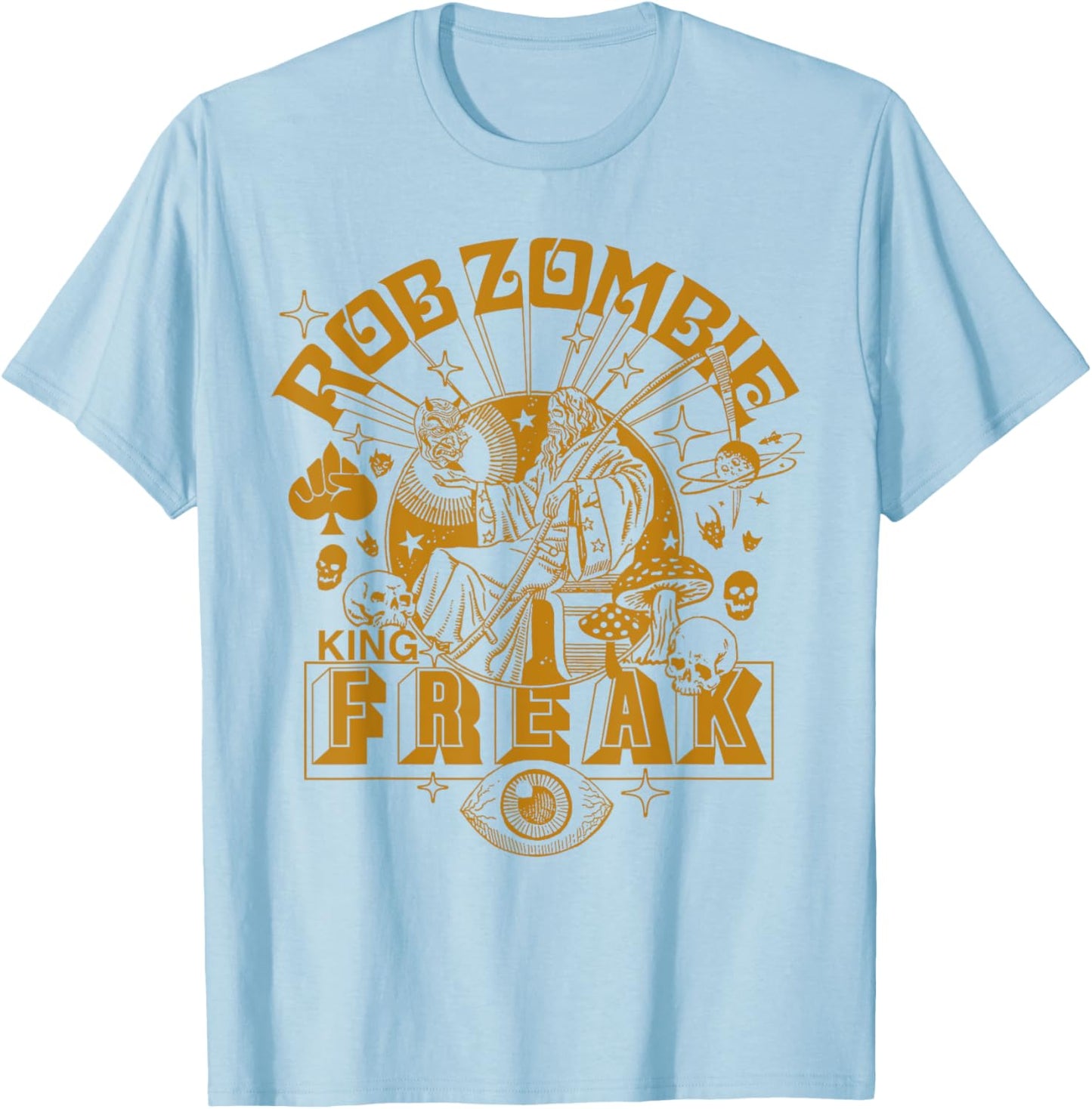 Rob Zombie – King Freak T-Shirt - T-Shirt | Light Blue