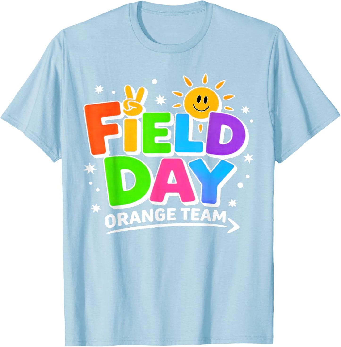 Field Day Orange Team T-Shirt - T-Shirt | Light Blue
