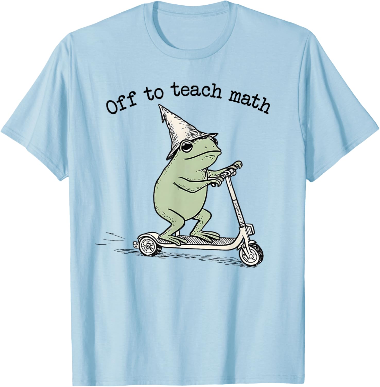 Off to Teach Math Funny Back School Teacher Algebra Meme T-Shirt - T-Shirt | Light Blue