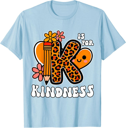 Unity Day Shirt Kindness Orange Teacher Kids Be Kind T-Shirt - T-Shirt | Light Blue