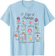 12 Days Of Biology Science Christmas Science Teacher Student T-Shirt - T-Shirt | Light Blue