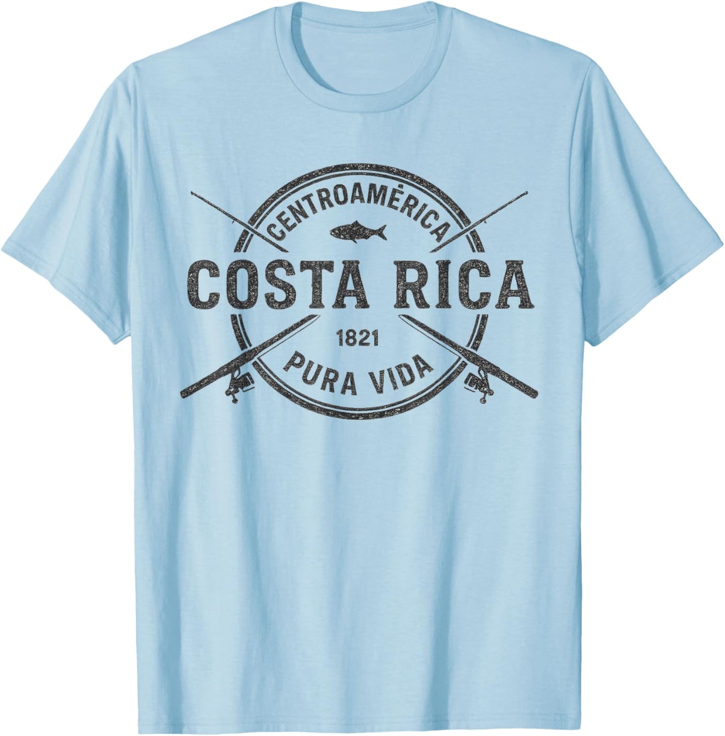 Centroamerica Costa Rica Pura Vida 1821 T-Shirt - T-Shirt | Light Blue