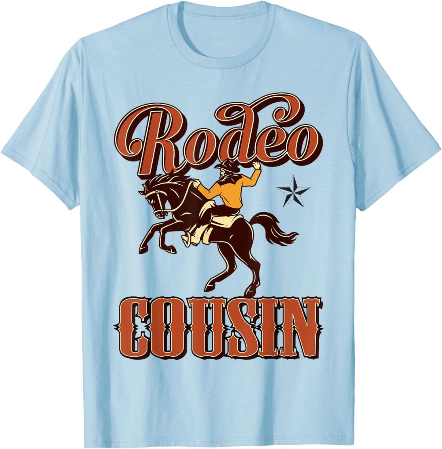 Cousin Birthday Cowboy Cowgirl Western Rodeo Cuz Bday Party T-Shirt - T-Shirt | Light Blue