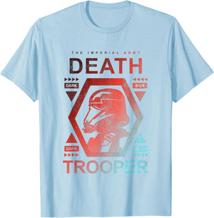 Star Wars Rogue One Imperial Army Death Trooper Gradient T-Shirt - T-Shirt | Light Blue