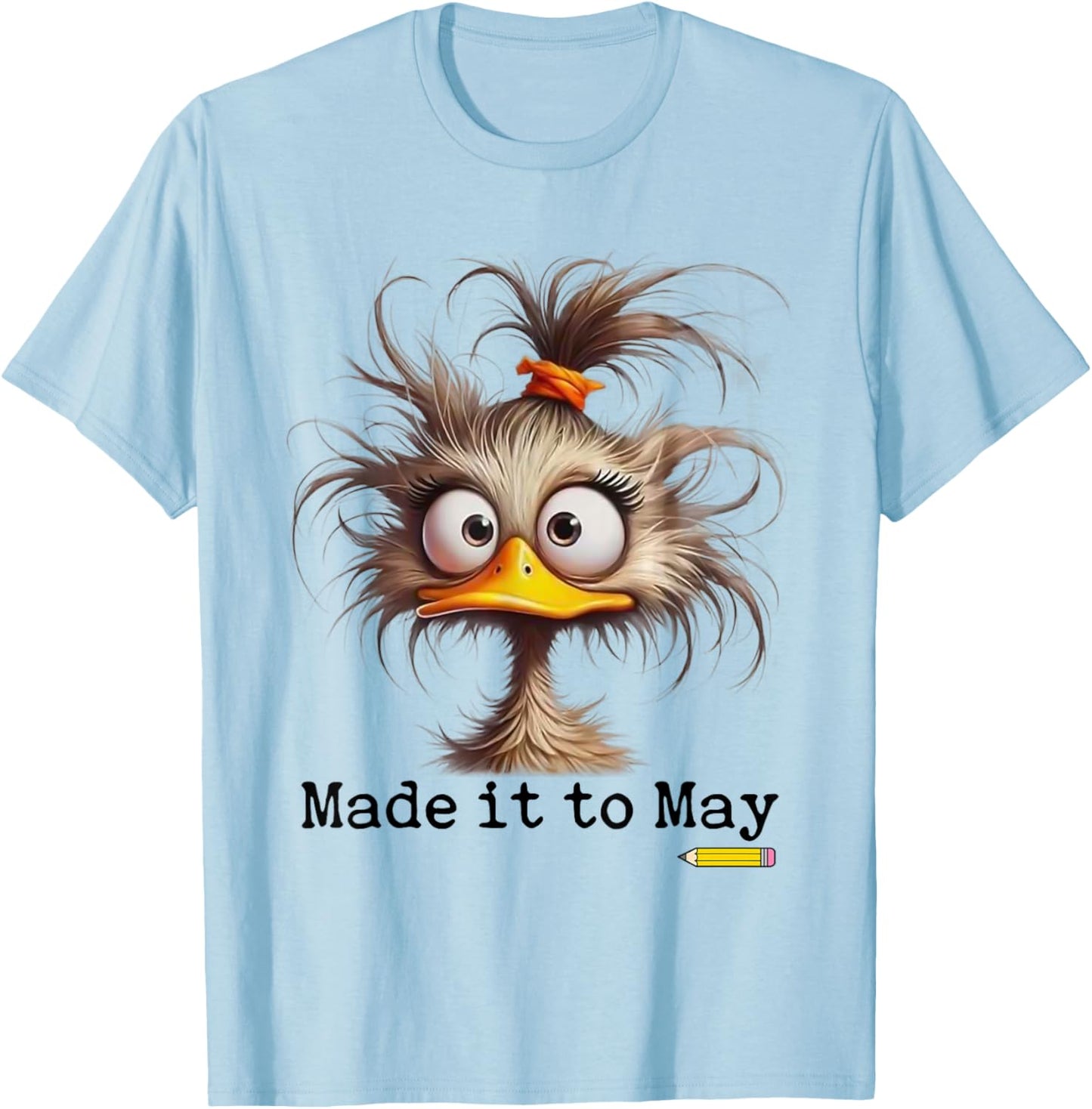 Funny Duck Made it to May Teacher T-Shirt - T-Shirt | Light Blue