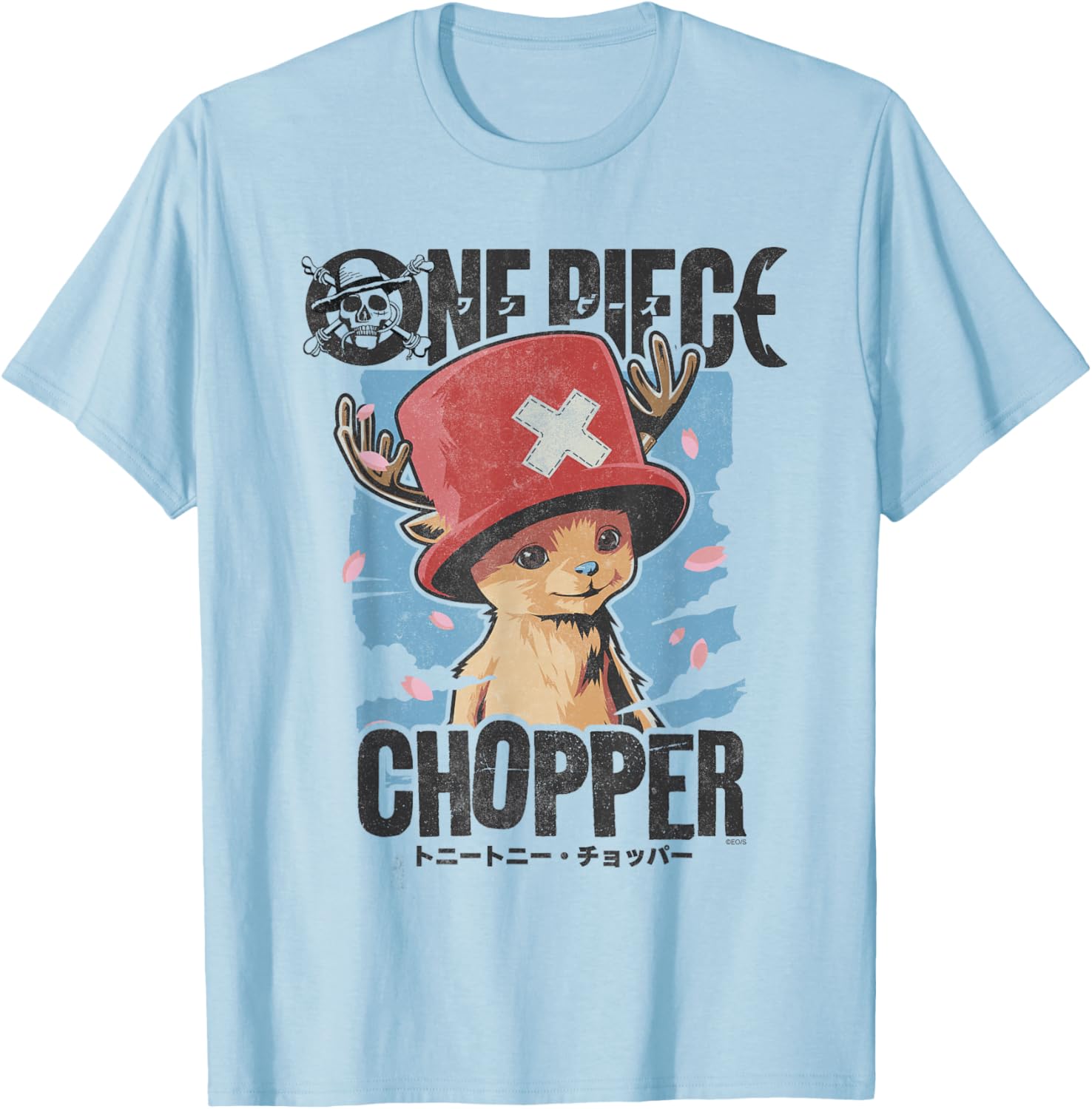 One Piece Chopper Portrait T-Shirt - T-Shirt | Light Blue