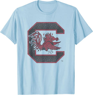 South Carolina Gamecocks Vintage Icon White T-Shirt - T-Shirt | Light Blue