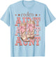 Rodeo Aunt Pink Boots Coquette Cow-Girl Birthday Party T-Shirt - T-Shirt | Light Blue
