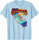 Grateful Dead Surfing California Skeleton Vintage Band T-Shirt - T-Shirt | Light Blue