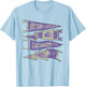 Western Carolina University Catamounts Distressed Pennants T-Shirt - T-Shirt | Light Blue