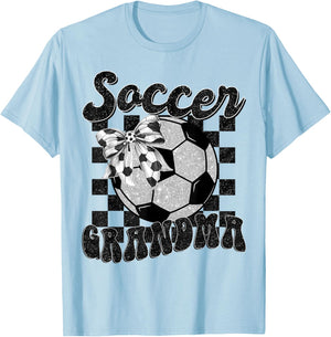 Soccer Grandma Soccer Grandmother Game Day Mother's Day T-Shirt - T-Shirt | Light Blue