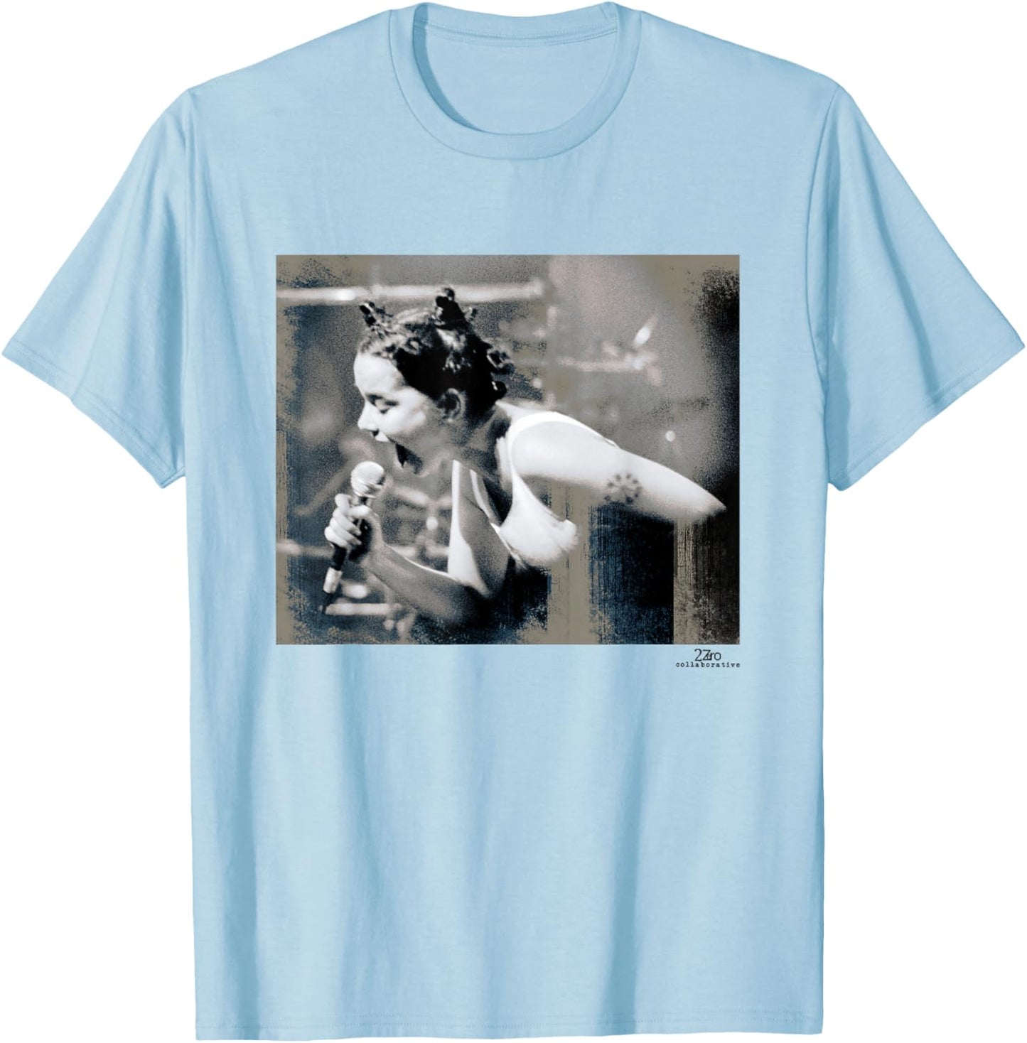 Bjork Live Debut Tour 1993 by Phil Nicholls T-Shirt - T-Shirt | Light Blue