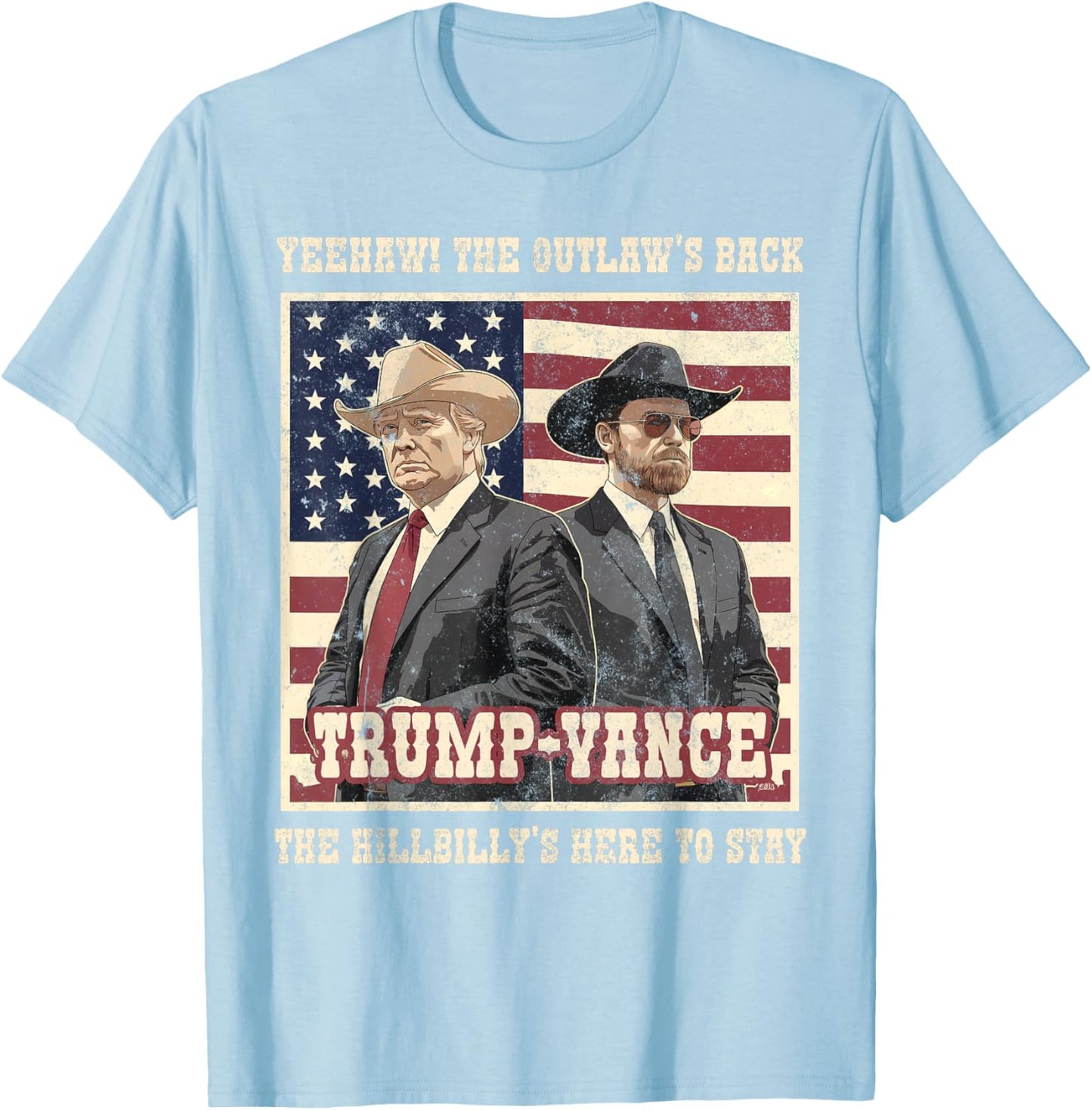 Daddy's Home 47 Greatest Inauguration In History Funny TRUMP VANCE 2024 OUTLAW HILLBILLY We WON Comeback Red -Adults Classic Fit Short Sleeve T-Shirt - T-Shirt | Light Blue