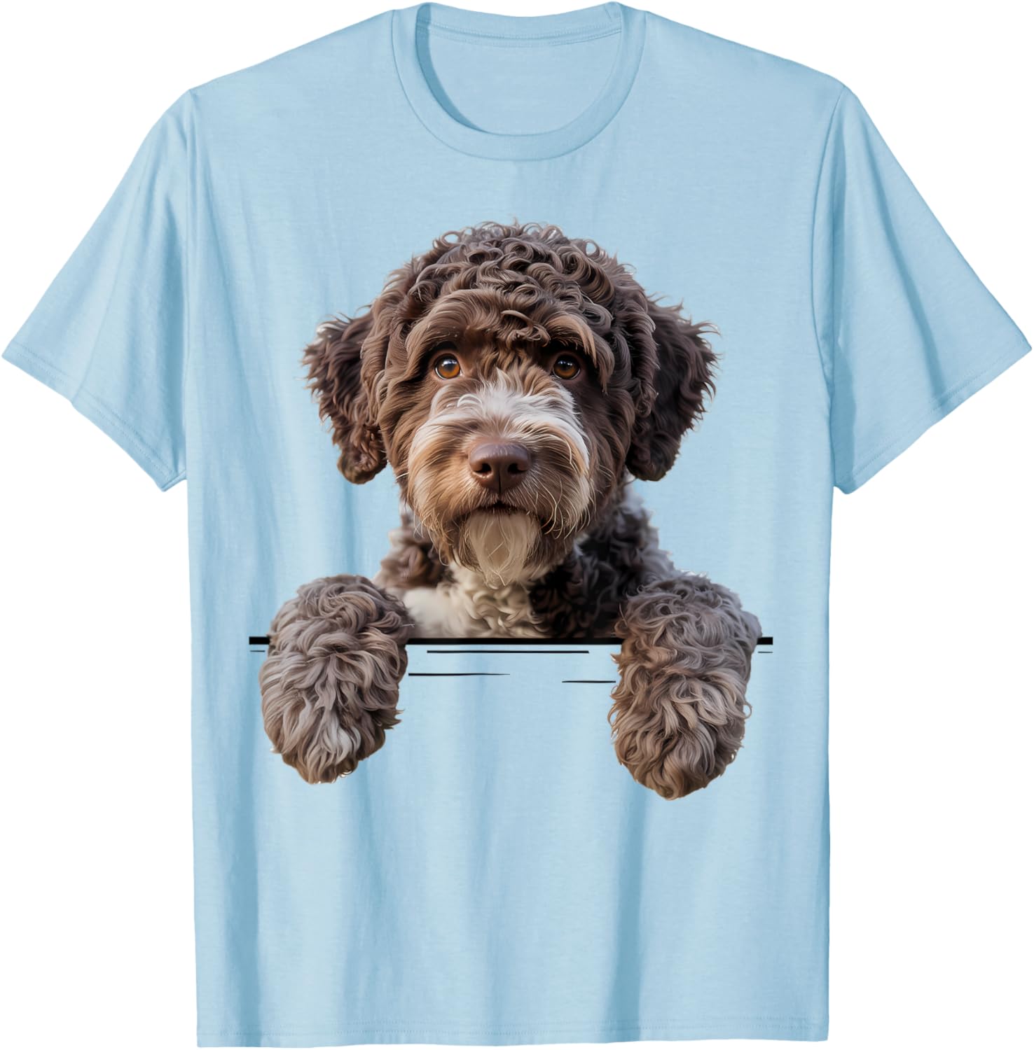 Lagotto Romagnolo Dog Italian Truffle T-Shirt - T-Shirt | Light Blue