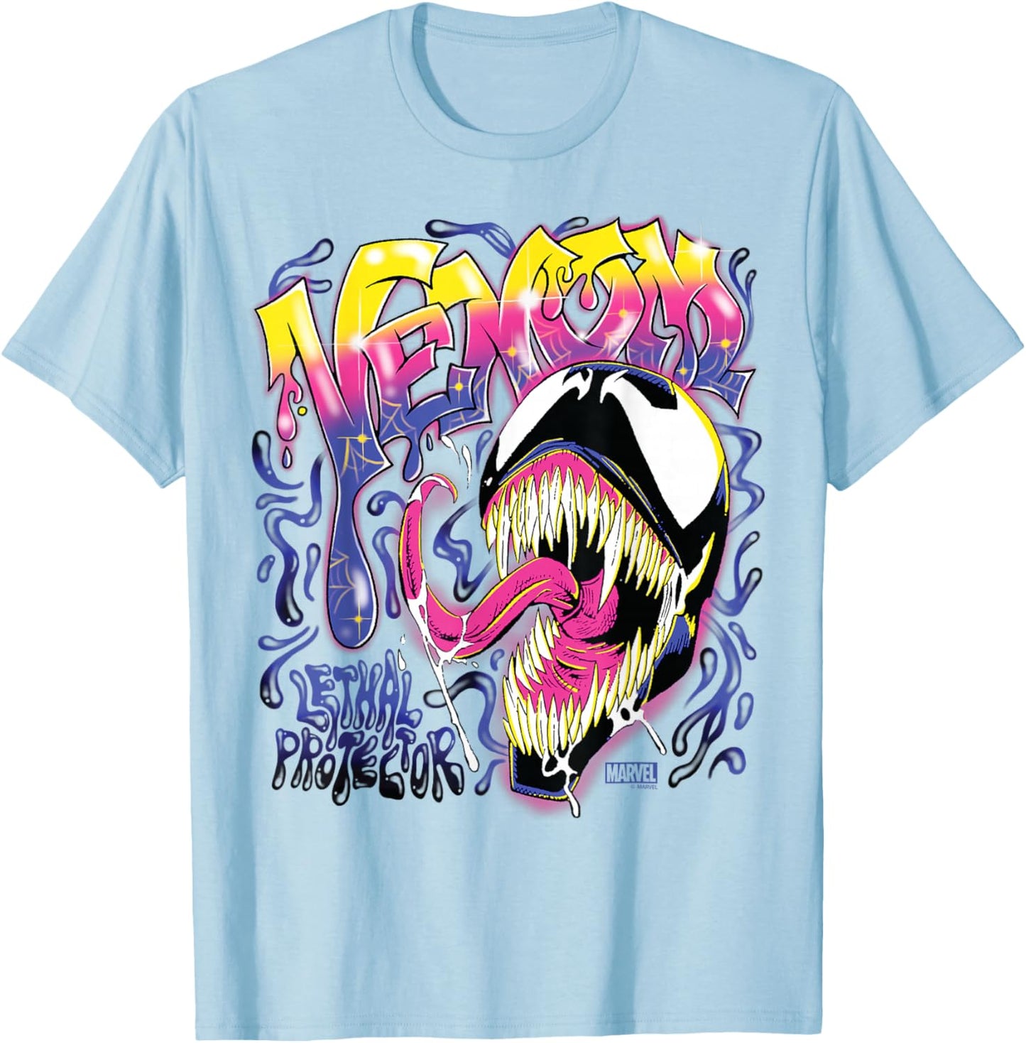 Venom - Spray Paint T-Shirt - T-Shirt | Light Blue