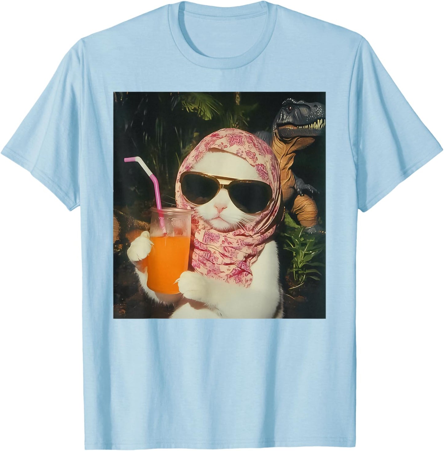 Funny Cat T-Shirt - T-Shirt | Light Blue