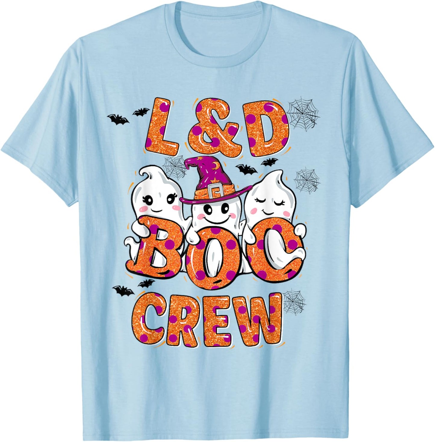 L&D Boo Crew Halloween matching shirts Labor & Delivery nurs T-Shirt - T-Shirt | Light Blue