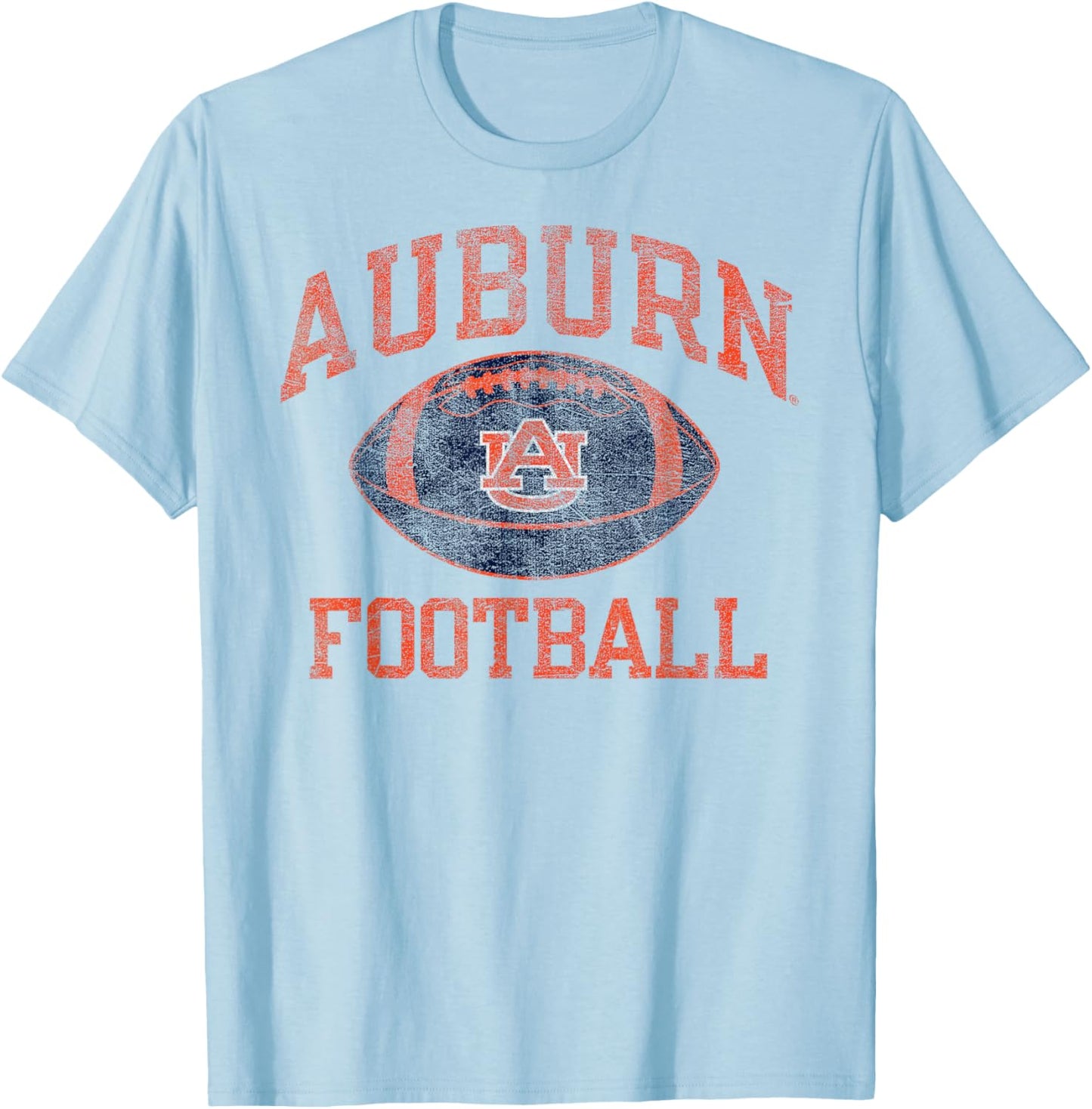 Auburn Tigers Football Intensity White Officially Licensed T-Shirt - T-Shirt | Light Blue