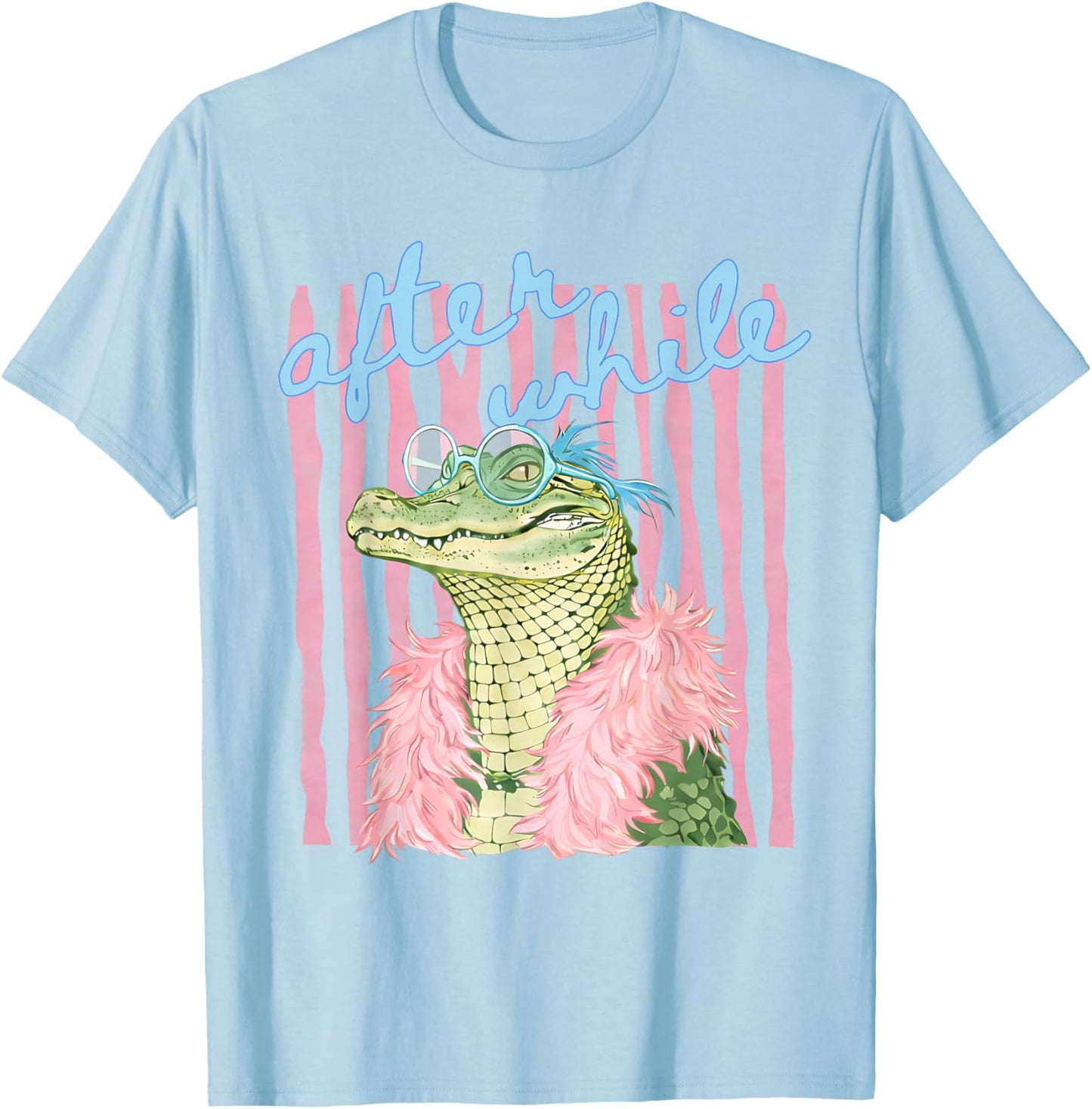 See You Later Teacher Summer Alligator Last Day of School T-Shirt - T-Shirt | Light Blue