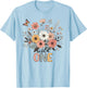 Wildflowers Wild One Floral Wild One Wildflower 1st Birthday T-Shirt - T-Shirt | Light Blue