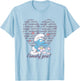 The Smurfs Valentine's Day I Smurf You! Vintage Heart Logo T-Shirt - T-Shirt | Light Blue