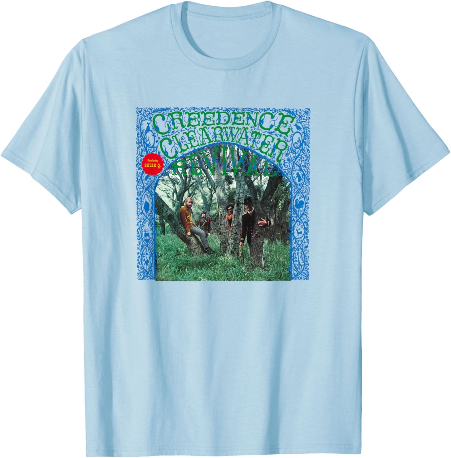 Creedence Clearwater Revival Tree T-Shirt - T-Shirt | Light Blue