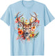Trachtenshirt Damen Trachten Damen Outfit Hirsch T-Shirt - T-Shirt | Light Blue