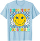 Last Day of School Retro Schools Out for Summer Teacher T-Shirt - T-Shirt | Light Blue