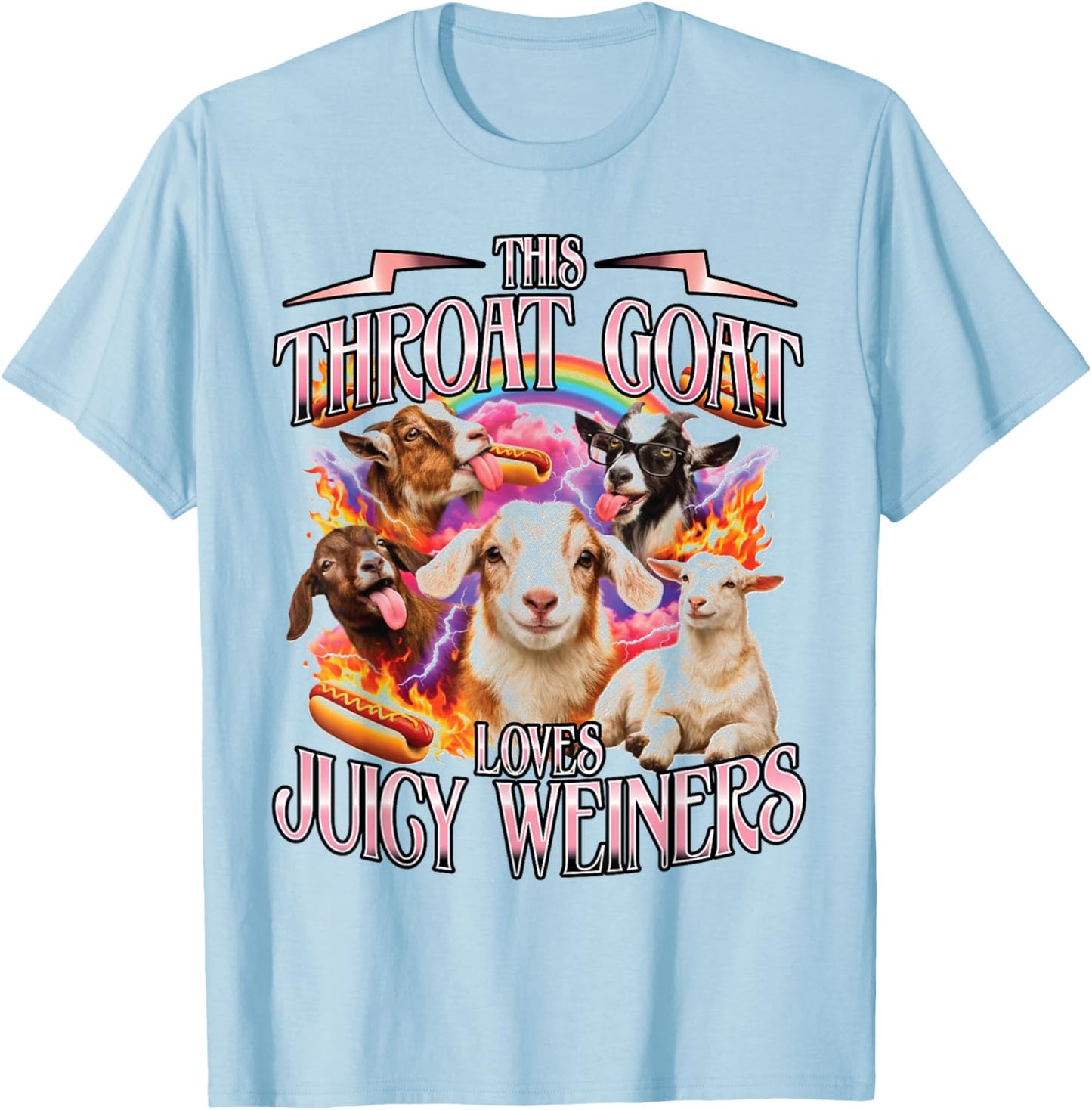 Bootleg Animal T-Shirt - T-Shirt | Light Blue