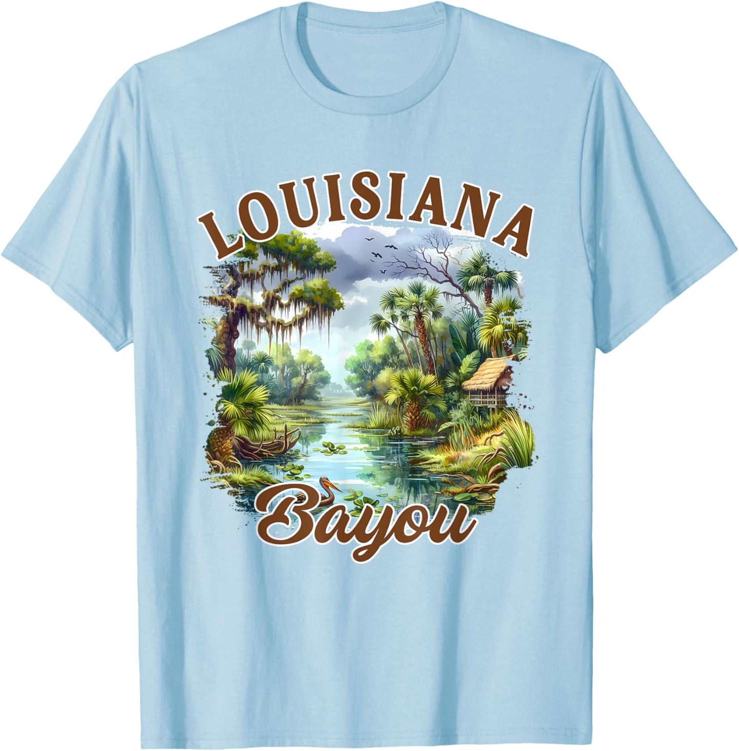 Louisiana Bayou Travel Exploring Trip Meet Me In Louisiana T-Shirt - T-Shirt | Light Blue