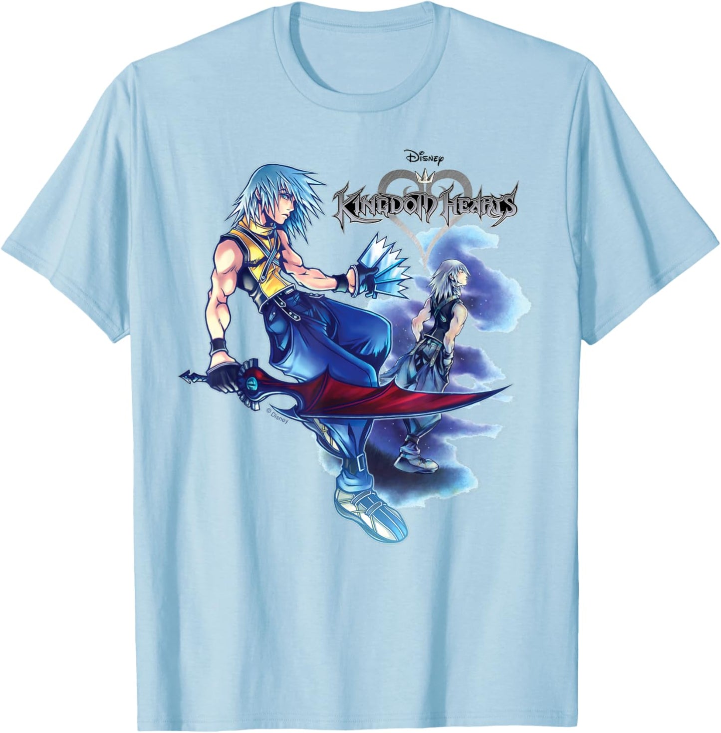 Kingdom Hearts - Riku Character White T-Shirt - T-Shirt | Light Blue