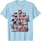 Funny Horror Movie Cats Playing On Cat Tree T-Shirt - T-Shirt | Light Blue