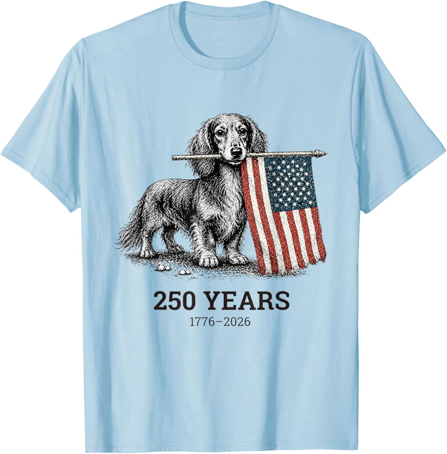 1776-2026 T-Shirt - T-Shirt | Light Blue