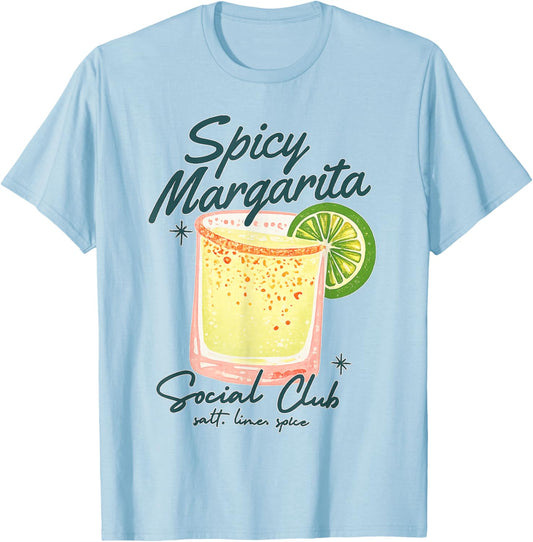 Spicy Margarita Social Club att Lime Spice Women T-Shirt - T-Shirt | Light Blue