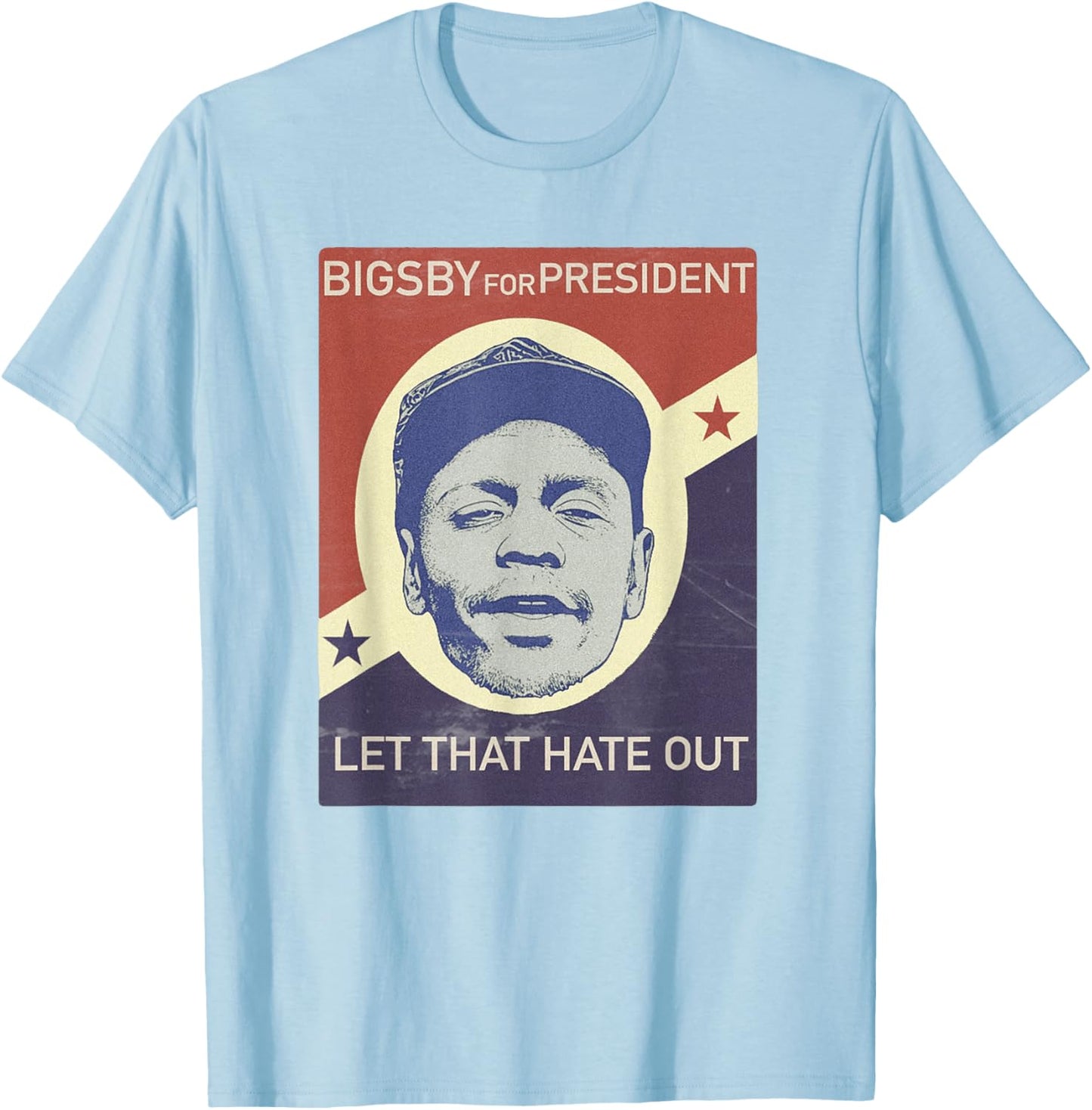 Clayton President Stand up Comic Show Funny Parody T-Shirt - T-Shirt | Light Blue