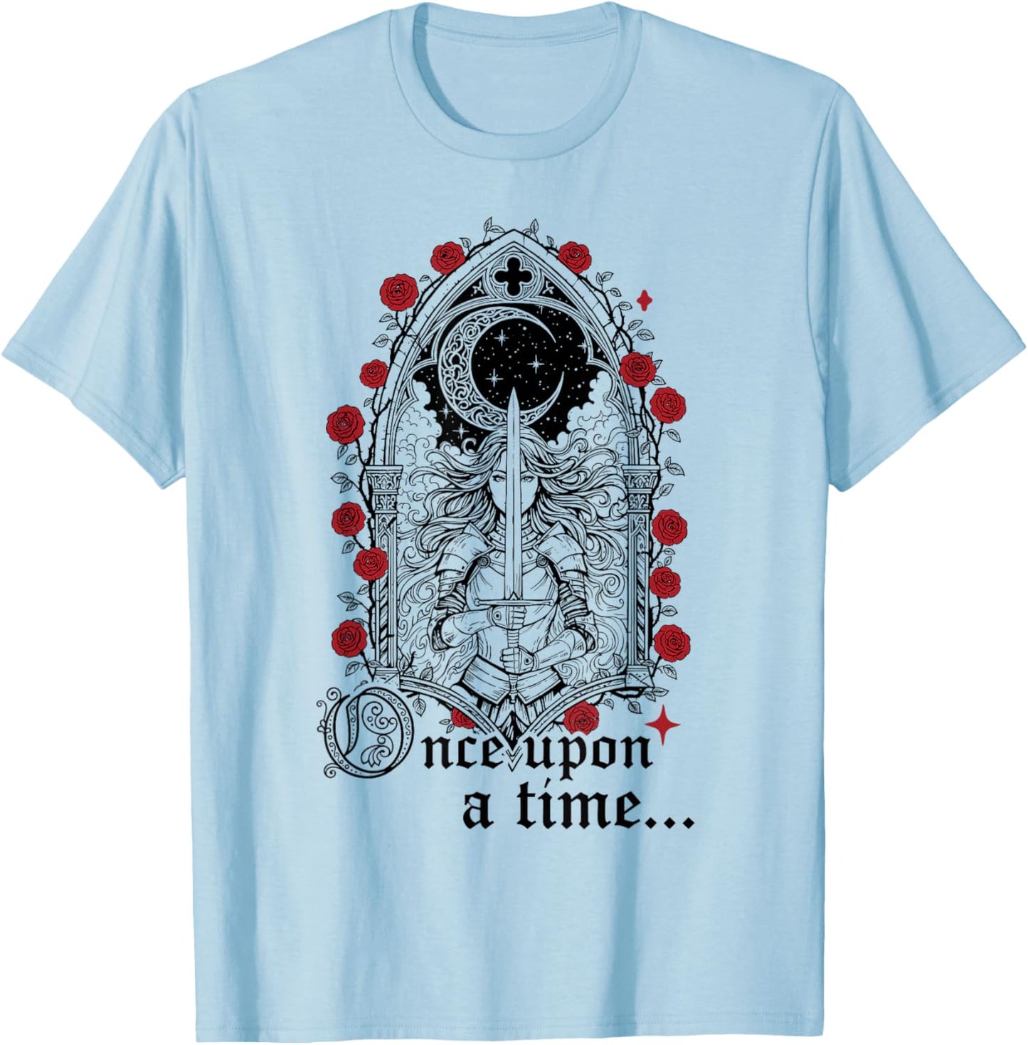 Knight Armor Renaissance Medieval Fair Once Upon A Time T-Shirt - T-Shirt | Light Blue