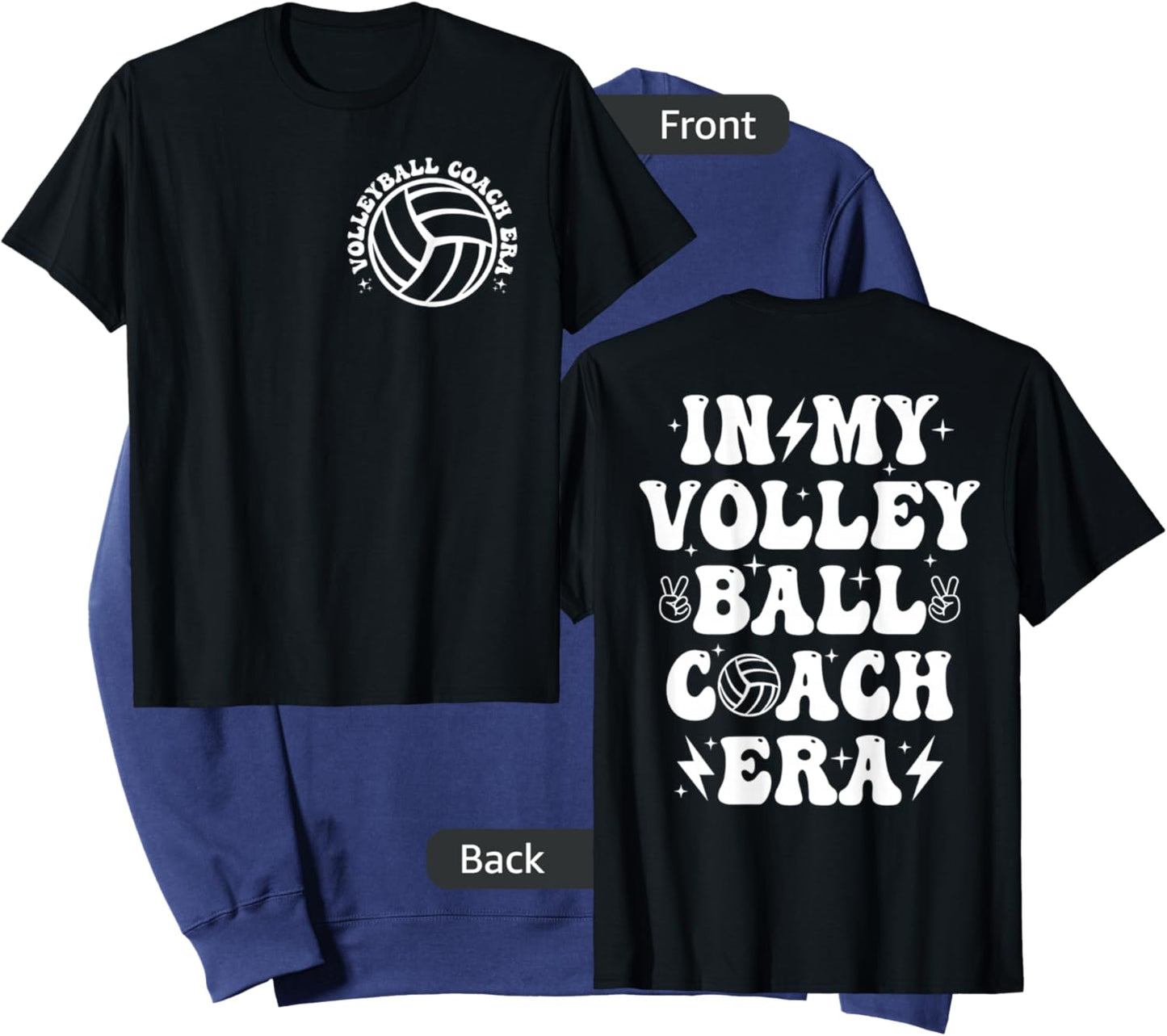 Funny In My Volleyball Coach Era Coach Volleyball Player Dad Sweatshirt - Sweatshirt | Navy