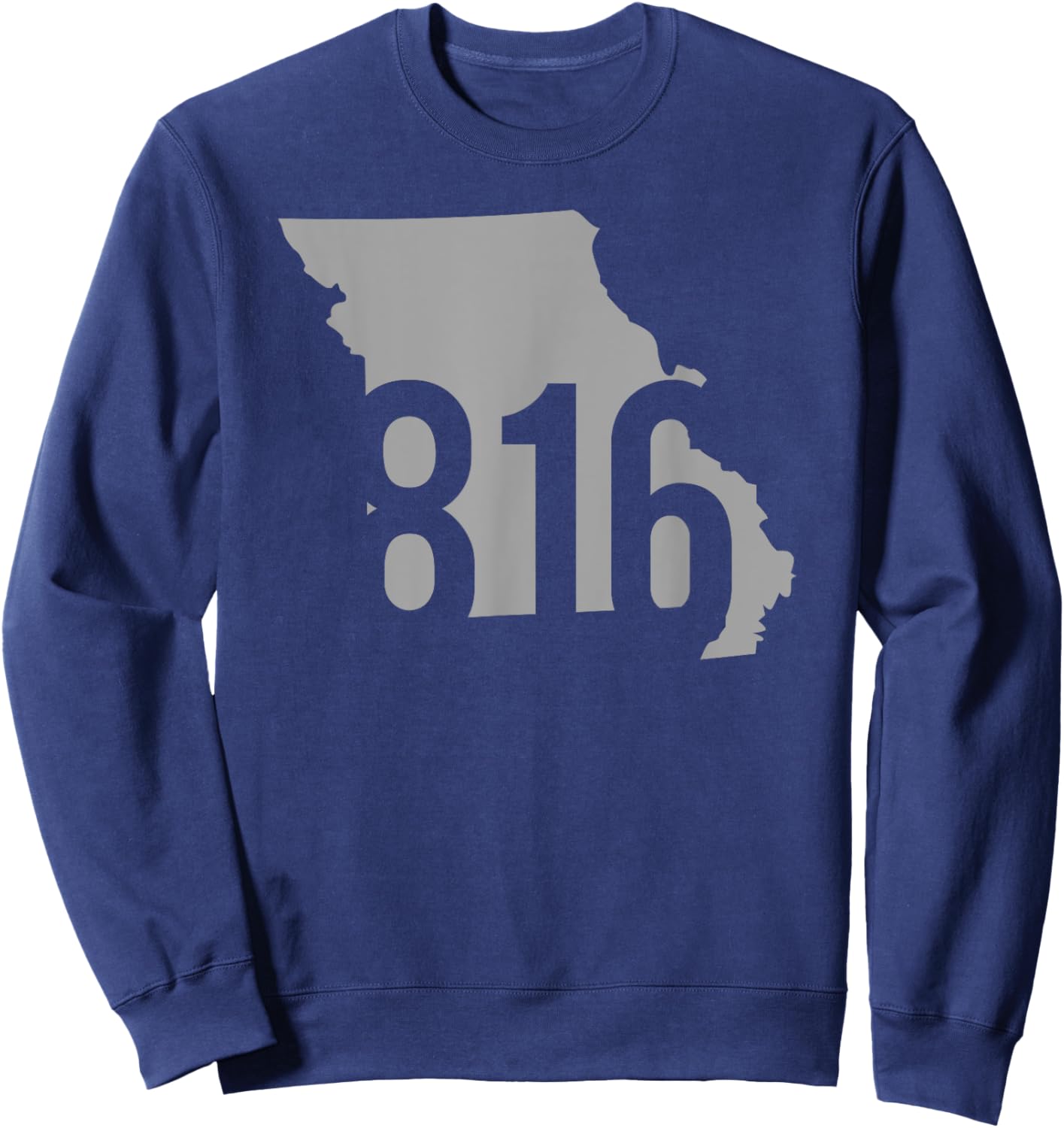 816 Area Code, Kansas City, St. Joseph, Independence, MO Sweatshirt - Sweatshirt | Navy