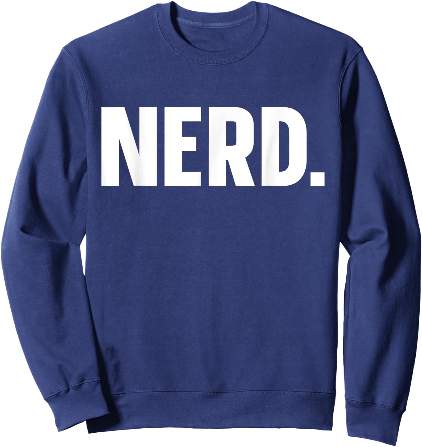 indecent Words NERD subtle Nerd , Small, Black Sweatshirt - Sweatshirt | Navy