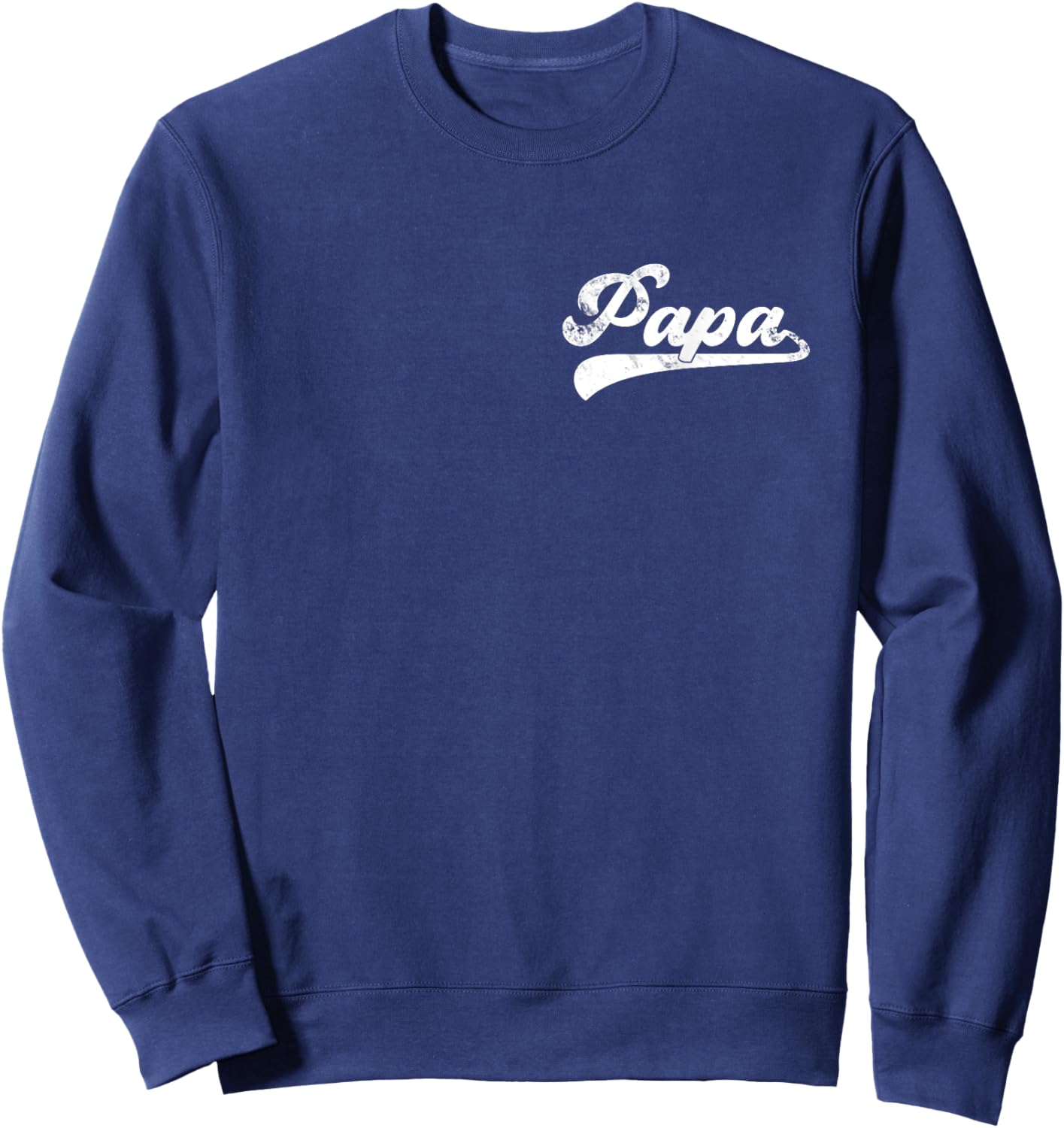 Papa Vintage Retro Father's Day for Papa Grandpa Sweatshirt - Sweatshirt | Navy