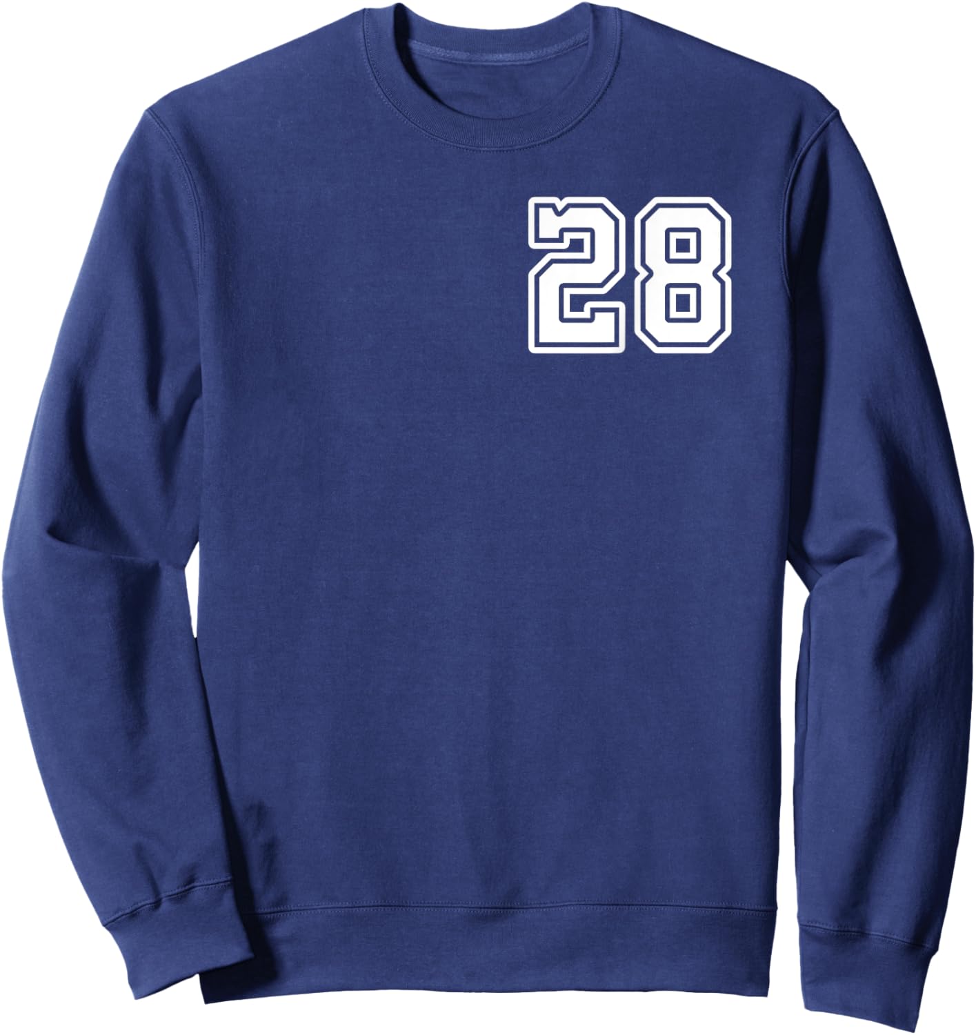 Number 28 Shirt #28 Player Sports Team Men Women Kids Sweatshirt - Sweatshirt | Navy