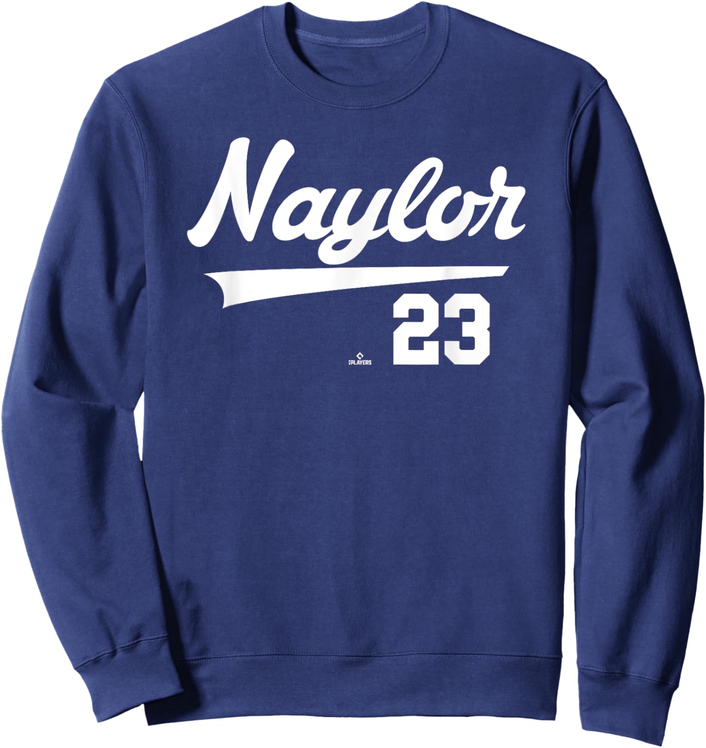 Player Name Swoosh Bo Naylor Cleveland Baseball MLBPA Sweatshirt - Sweatshirt | Navy
