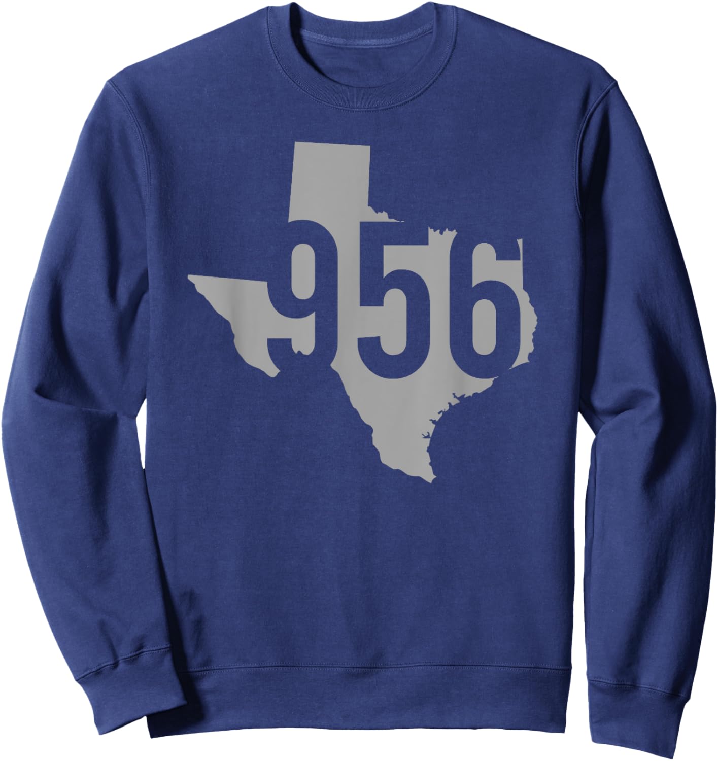 956 Area Code, Laredo, Brownsville, McAllen, Texas Sweatshirt - Sweatshirt | Navy