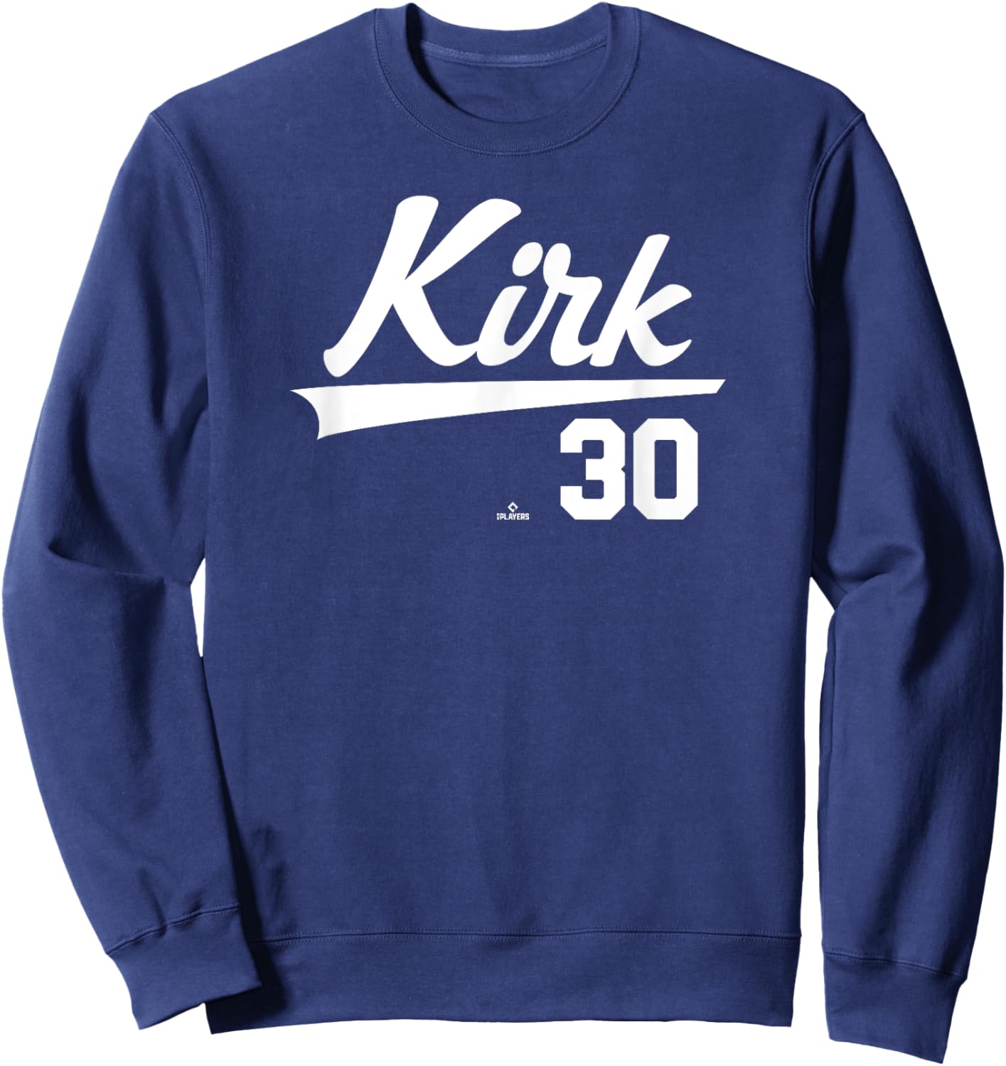 Player Name Swoosh Alejandro Kirk Toronto Baseball MLBPA Sweatshirt - Sweatshirt | Navy