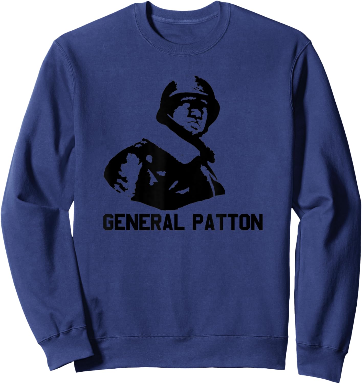 General Patton WW2 General George S. Patton Sweatshirt - Sweatshirt | Navy