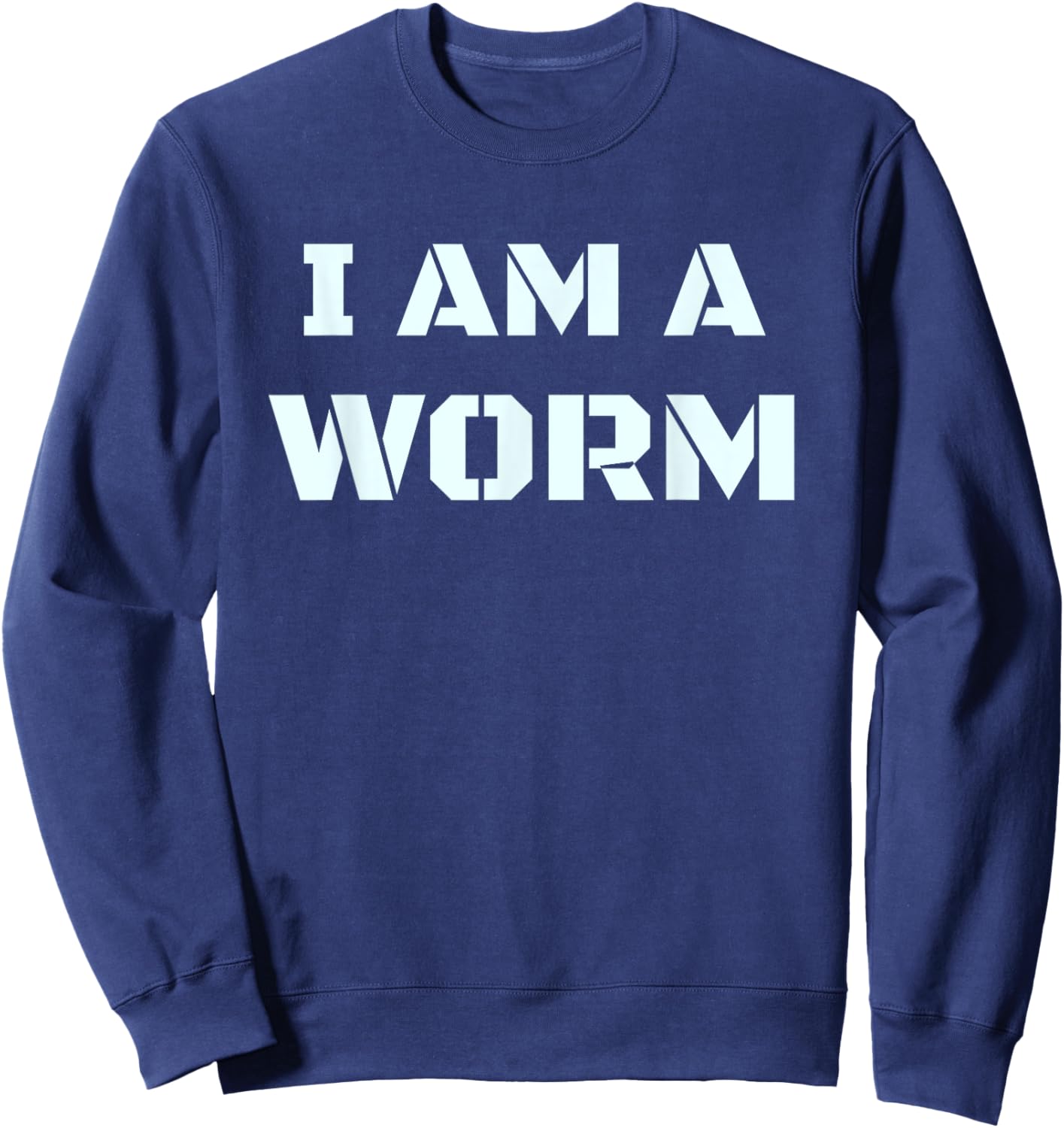 I Am A Worm In Simple Costume Easy Funny Sweatshirt - Sweatshirt | Navy