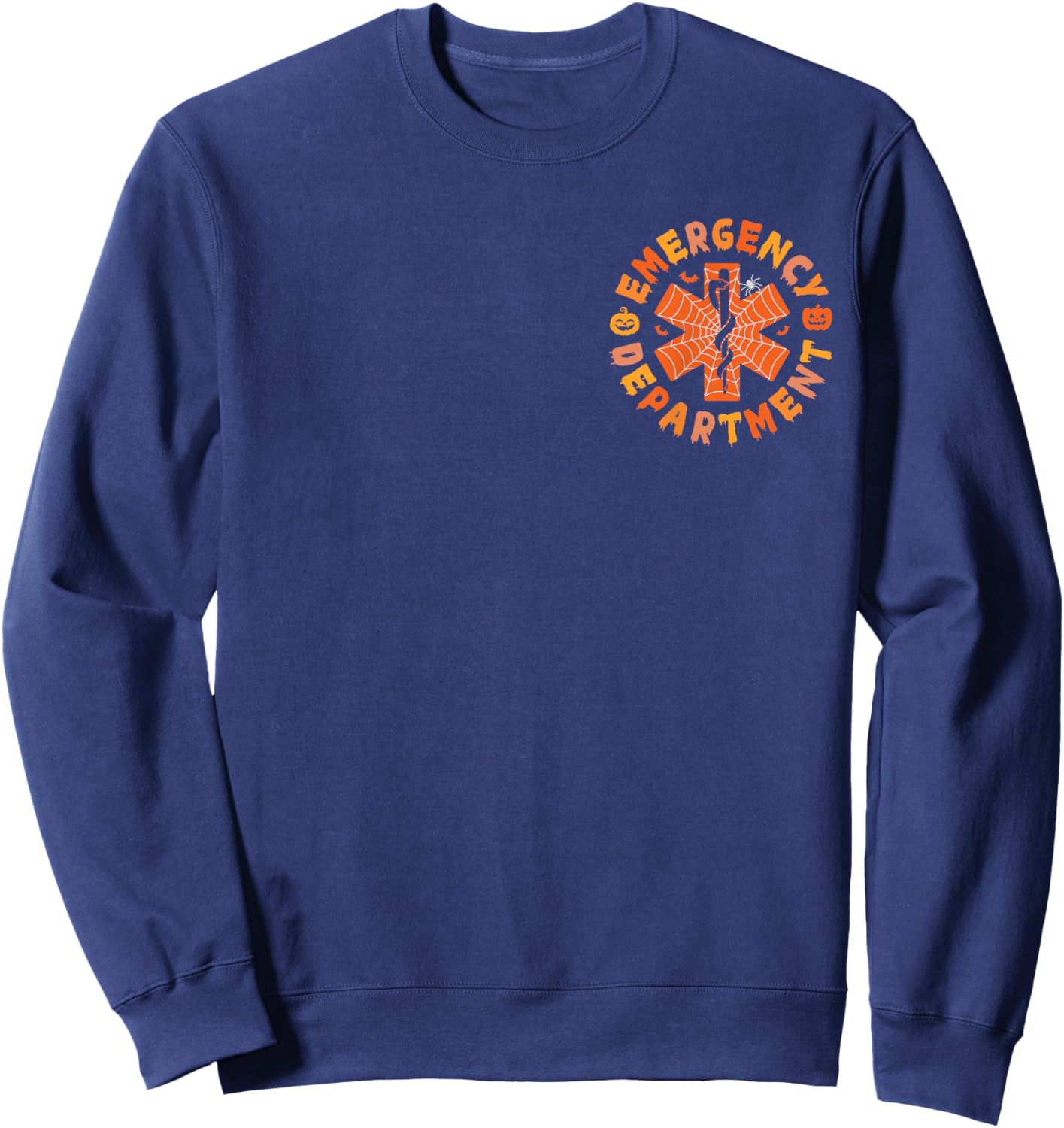 Emergency Department Halloween Emergency Room ER Nurse Sweatshirt - Sweatshirt | Navy