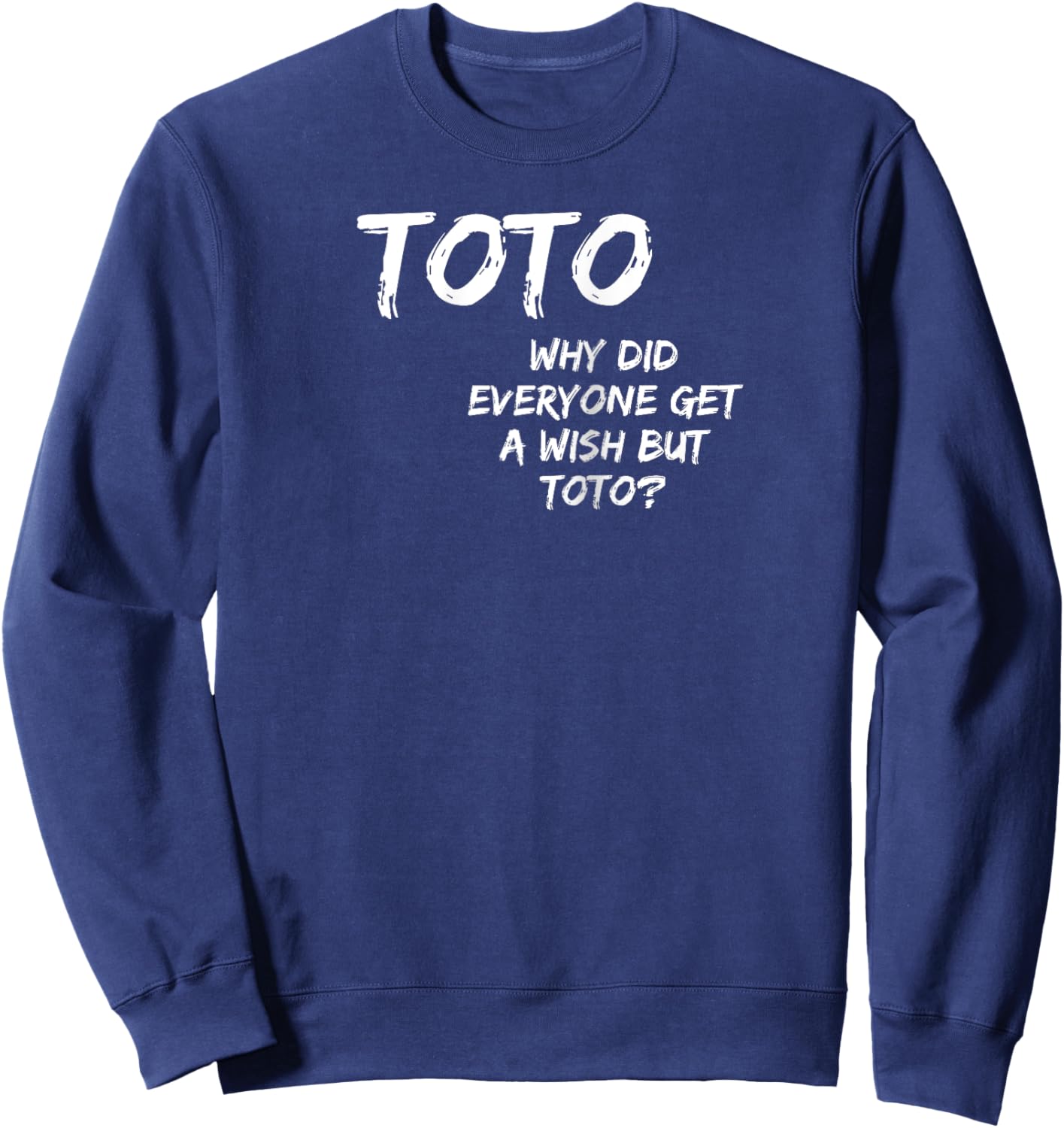 Fun Toto-Wish From The Wiz Wizard-Oz Casual Gift Ideas Raglan Baseball Sweatshirt - Sweatshirt | Navy