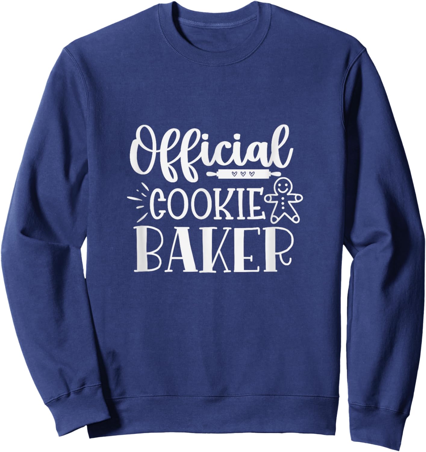 Christmas Cookie Baker Xmas Official Cookie Baking Sweatshirt - Sweatshirt | Navy