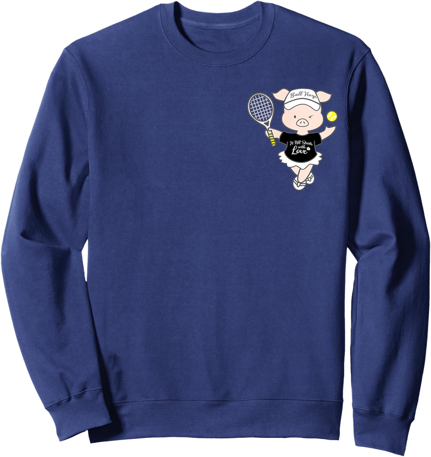 Tennis Ball Hogs Sweatshirt - Sweatshirt | Navy